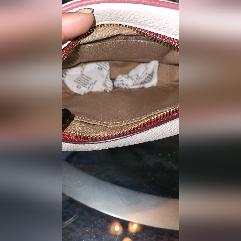 Coach Pink and White Heart Motif Crossbody Bag - Picture 7 of 7